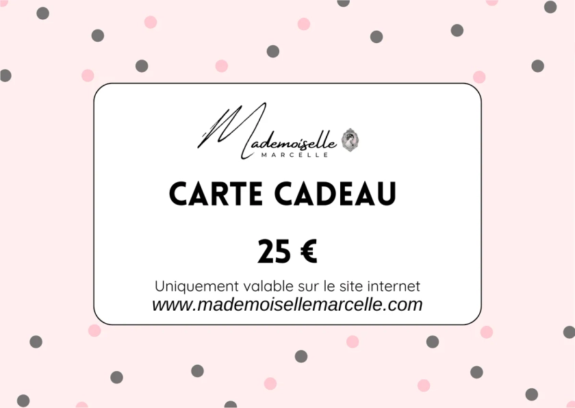 Carte Cadeau (Valable uniquement sur le site)