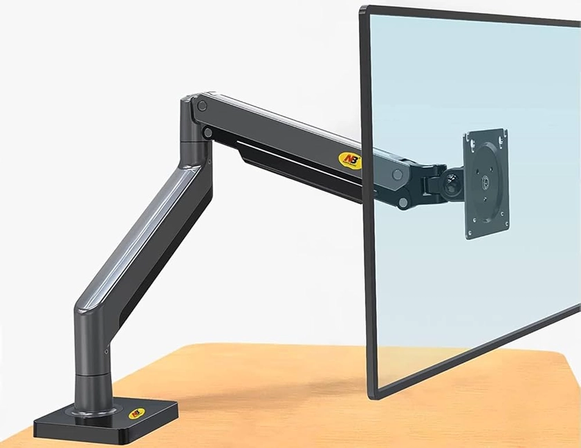 NB North Bayou Monitor Arm Full Motion Swivel Monitor Mount with Gas Spring for 22''-40'' Monitors with Load Capacity from 4.4 to 26.4lbs Height Adjustable Monitor Stand