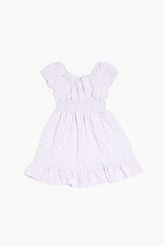 Girls Ditsy Floral Print Dress (Kids)