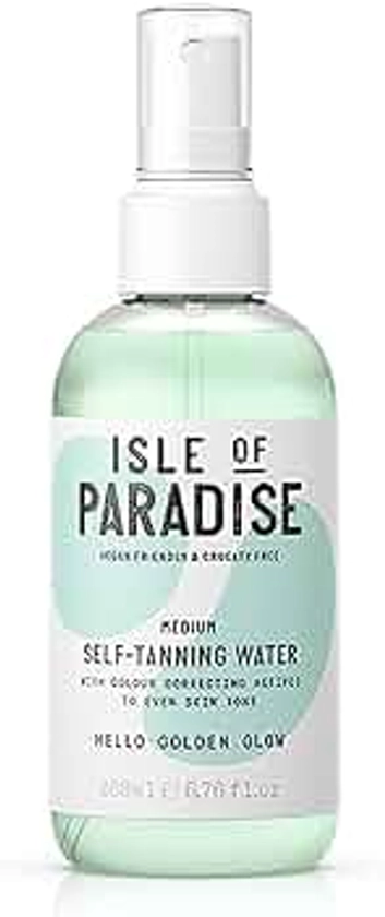 Isle of Paradise Self Tanning Water - Color Correcting Self Tan Spray, Vegan and Cruelty Free, 6.76 Fl Oz