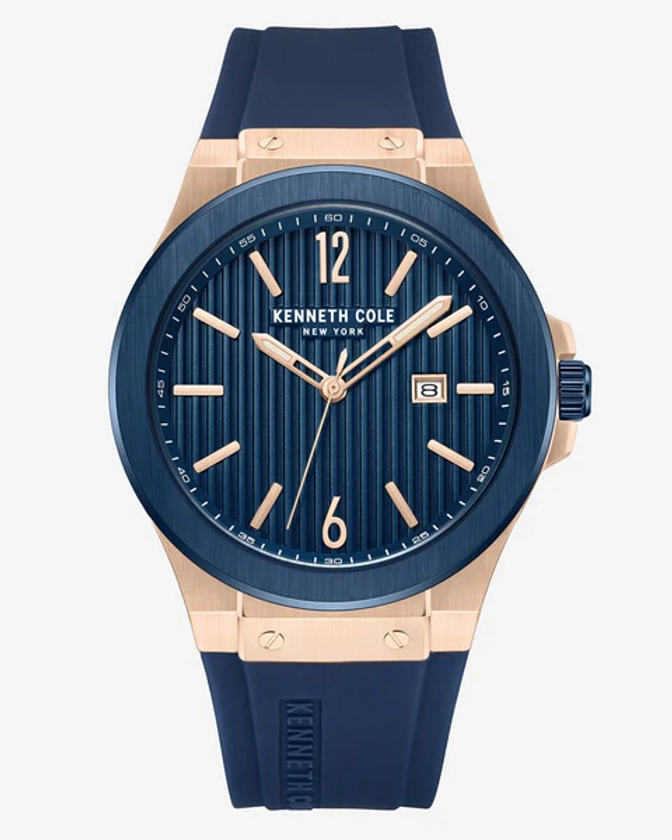 Kenneth Cole New York Transparency Blue Leather Watch