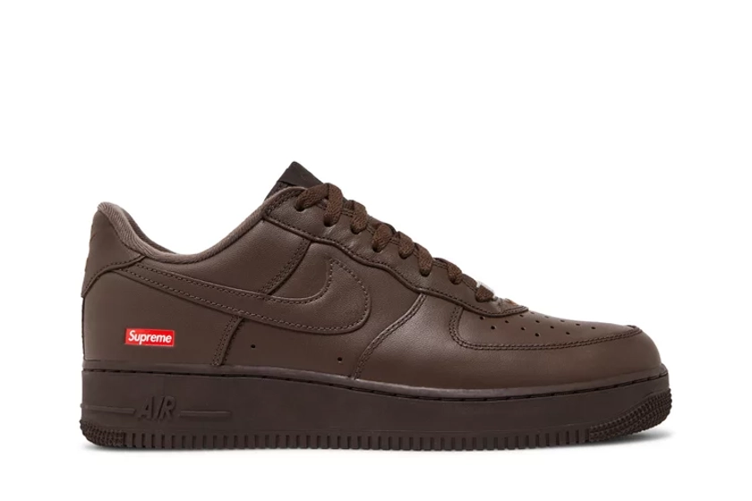 Buy Supreme x Air Force 1 Low 'Box Logo - Baroque Brown' - CU9225 200 | GOAT