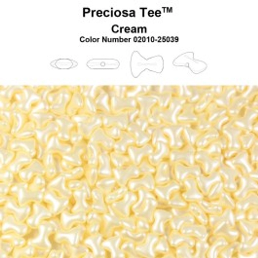 Preciosa Ornela Tee™ 8mm Cream (50 pcs)