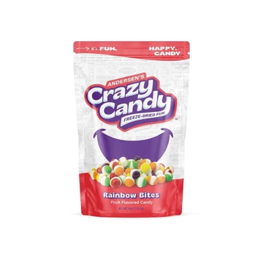 Crazy Candy Freeze Dried Candy - Rainbow Bites - 3.9oz