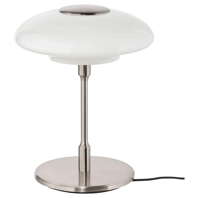 TÄLLBYN Lampe de table, nickelé, opalin verre, 40 cm - IKEA