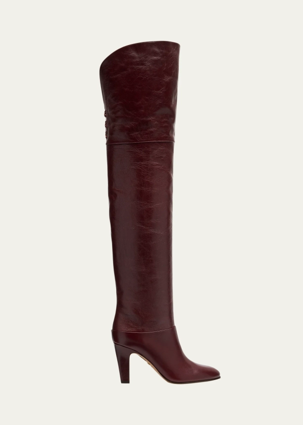 Chloe Eve Leather Over-The-Knee Boots