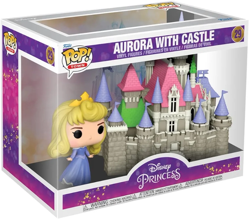 Funko Pop! Town: Ultimate Princess - Princess Aurora with Castle - Disney Princesses - Princesas Disney - Figura de Vinilo Coleccionable - Idea de Regalo - Mercancia Oficial - Movies Fans