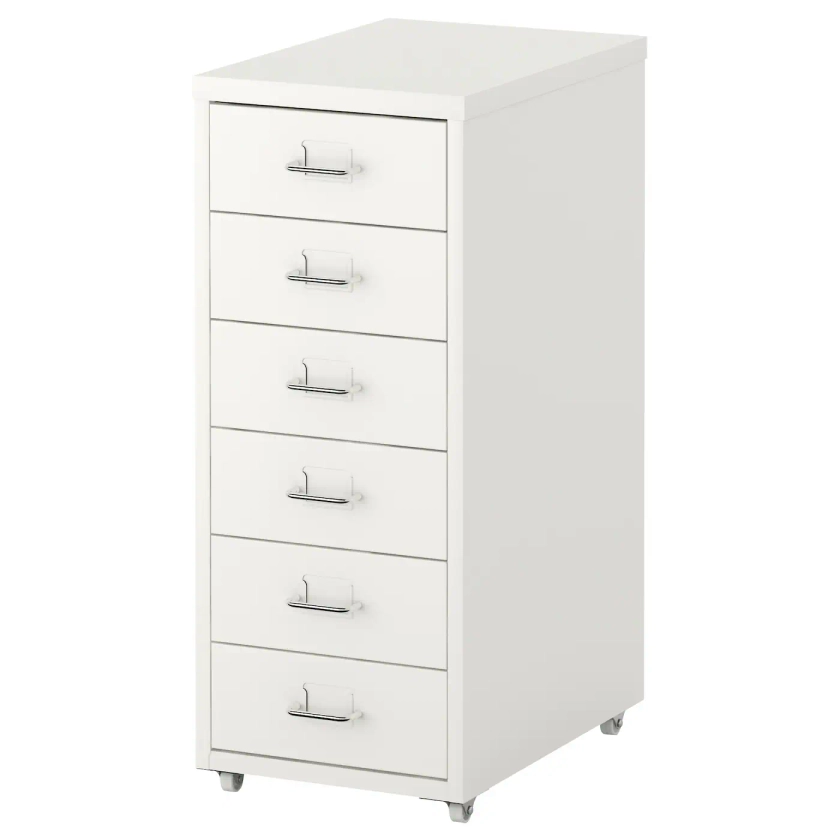 HELMER white, Drawer unit on castors, 28x69 cm - IKEA