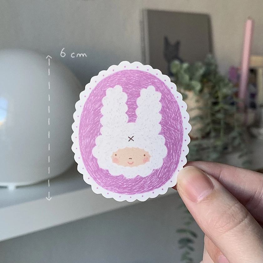 Stickers - rabbit portrait - Mizoboutik