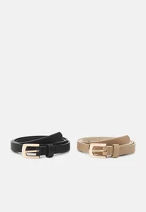 2 PACK - Ceinture - black/taupe