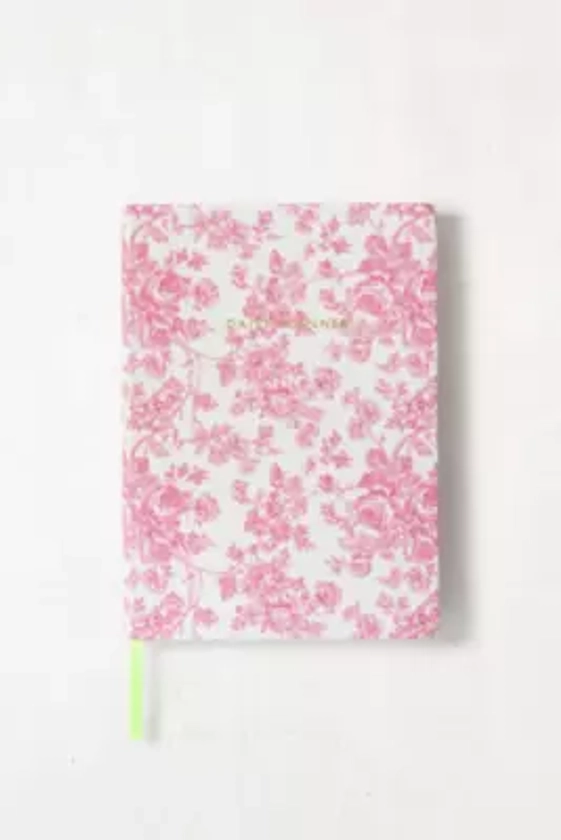 Agenda quotidien en toile rose