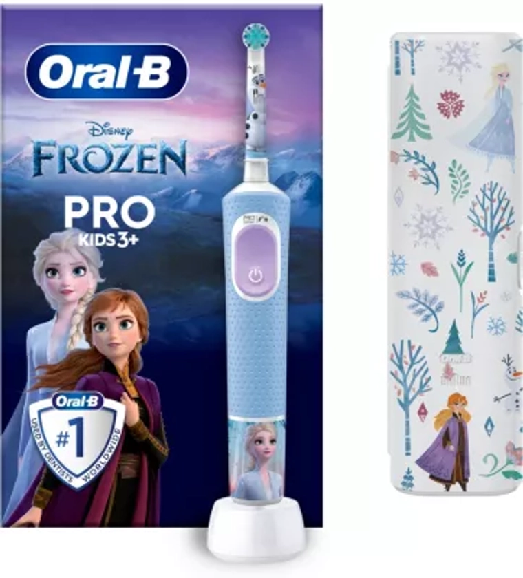 Brosse à dents électrique ORAL-B Vitality Pro Kids Frozen + Etui de voyag | Boulanger