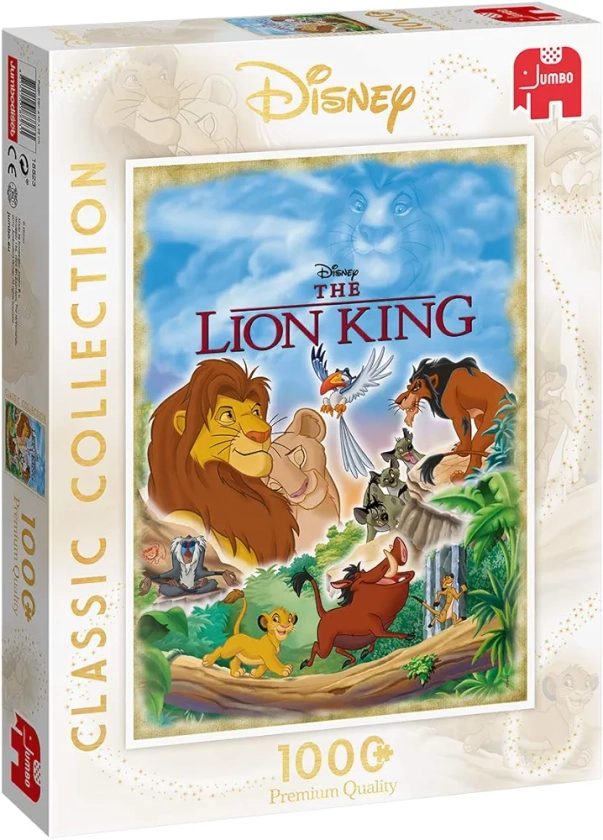 JUMBO- Classic Collection-The Lion King, 18823, Multicolore