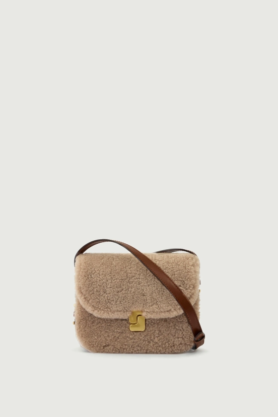 Sac Bellissima Mini - Sable/Noisette - Cuir - Femme