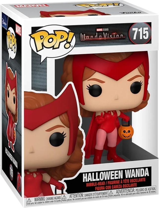 Funko Pop! Marvel: WandaVision - Scarlet Witch - Halloween Wanda Maximoff - Collectable Vinyl Figure - Gift Idea - Official Merchandise - Toys for Kids & Adults - TV Fans