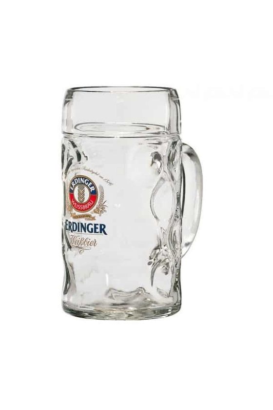 Erdinger Litre Glass Stein