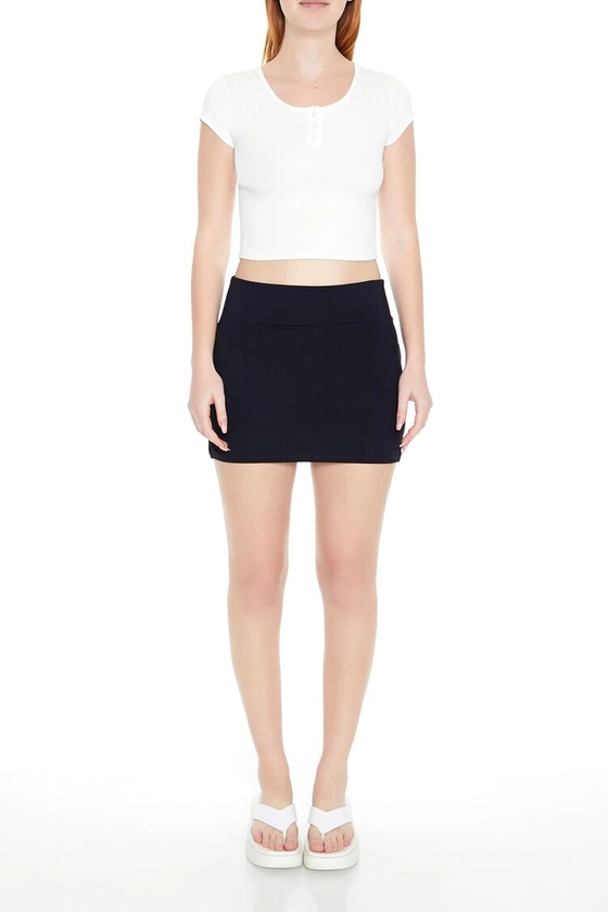 Ponte Fitted Mini Skirt | Forever 21