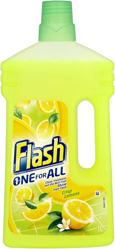 Flash All Purpose Liquid Fresh Lemon 1 Litre (Pack of 6) : Amazon.co.uk: Grocery