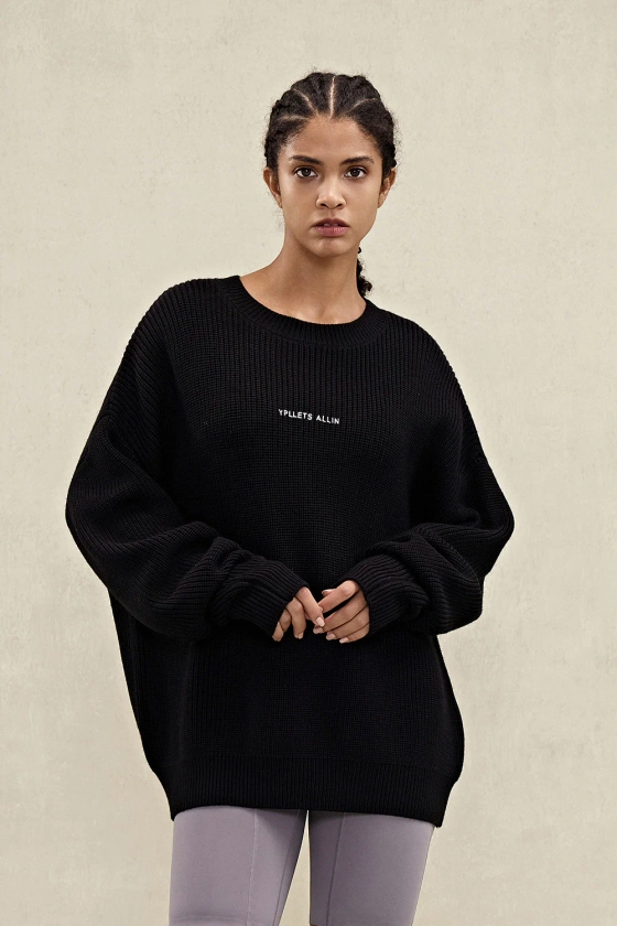 YPL Letter Crew Neck Sweater