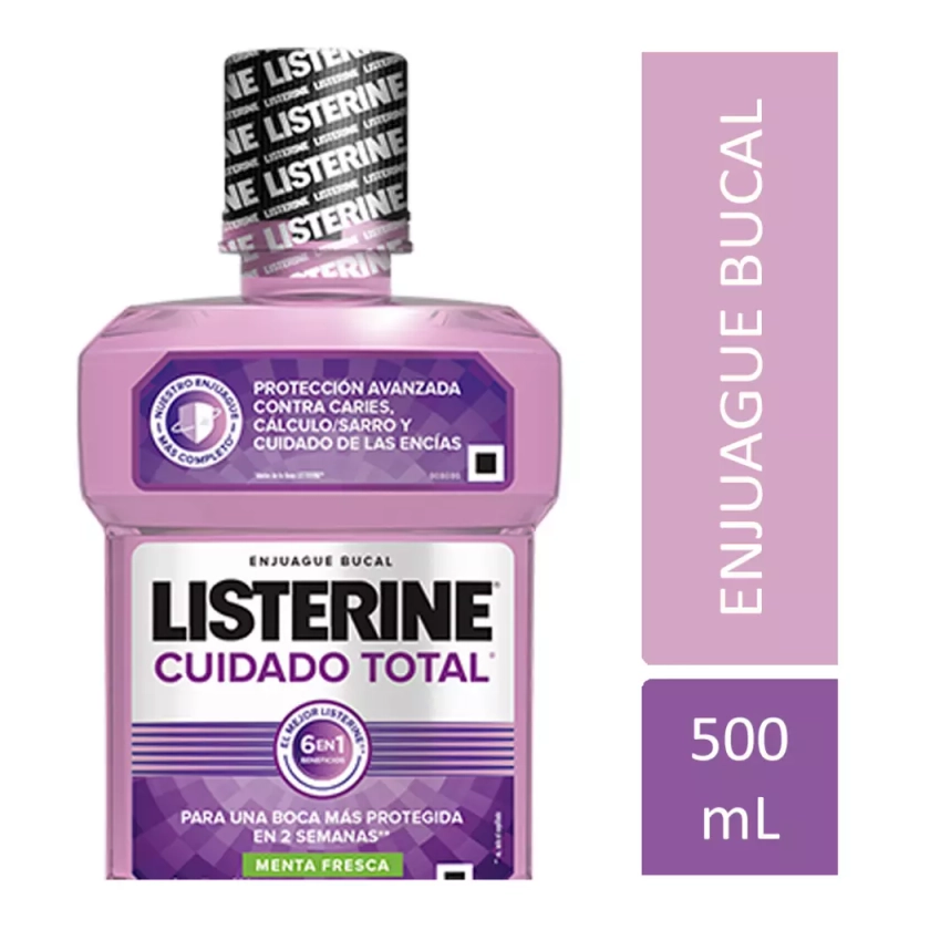 Enjuague Bucal LISTERINE® Cuidado Total x 500 ml