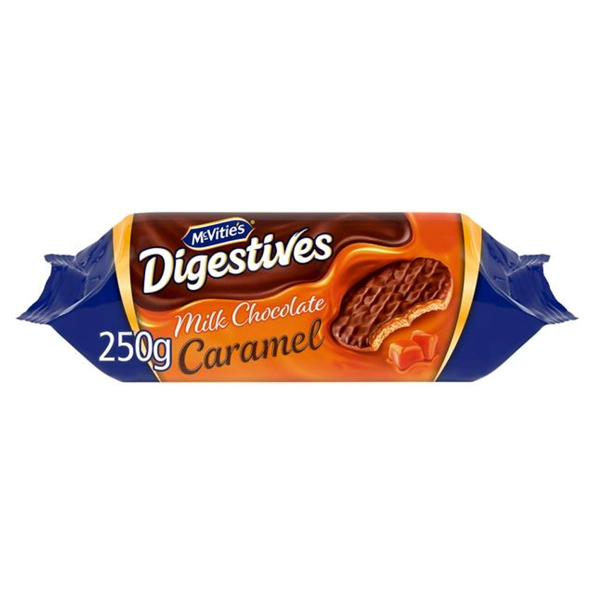 McVitie's Milk Chocolate Digestive Biscuits the Caramel One 250g | Sainsbury's