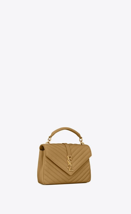 COLLEGE MEDIUM CHAIN BAG IN QUILTED LEATHER | Saint Laurent | YSL.com
