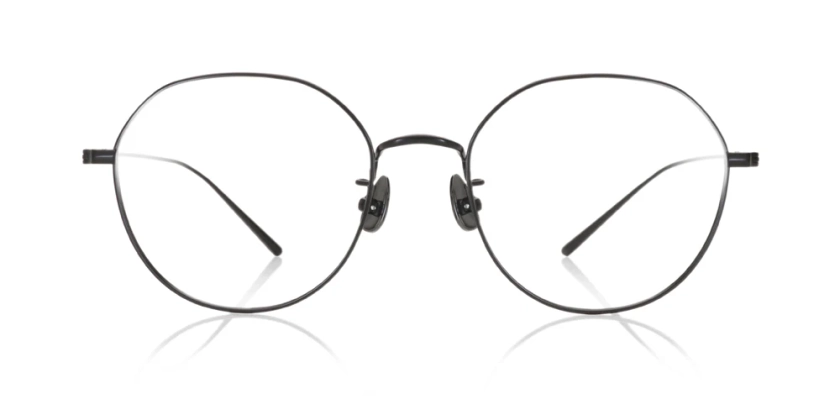 Black Round Glasses incl. $0 High Index Lenses with Adjustable Nose Bridge