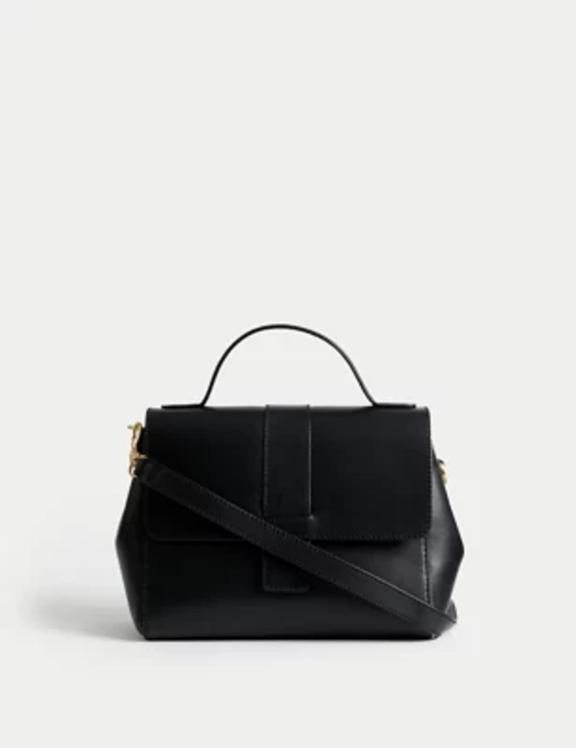 Leather Top Handle Cross Body Bag | M&S Collection | M&S