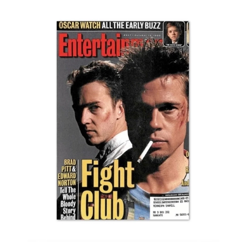 Fight club magazine poster - Limited Edition Print - Movie Poster - Multiple Sizes -