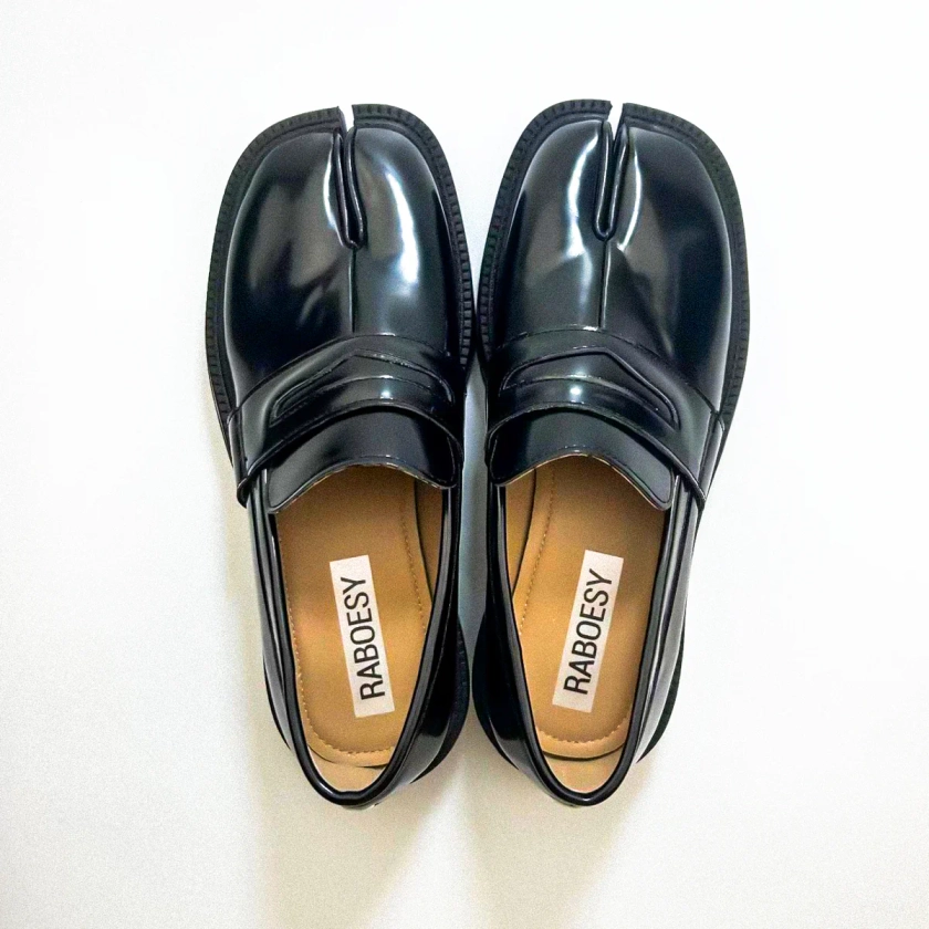 Thick Heel Tabi Loafers