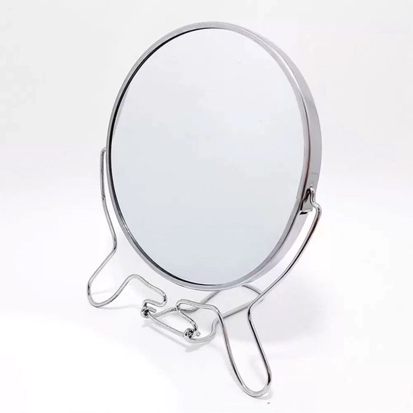 Espelho de Aumento Redondo de Mesa Dupla Face Giratória 360 graus para Penteadeira | Shopee Brasil