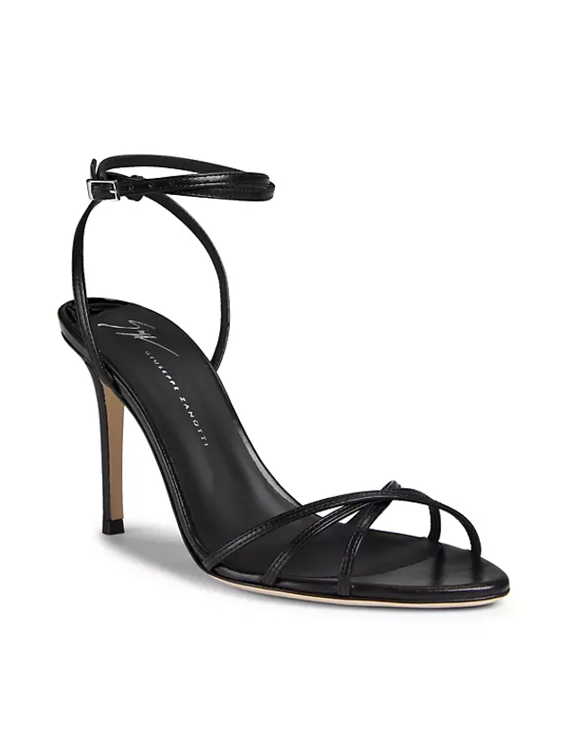 Shop Giuseppe Zanotti 90MM Metallic Leather Sandals | Saks Fifth Avenue