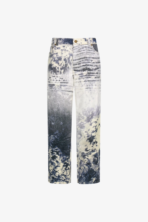 Jeans à Imprimé Appaloosa | Bleu | Femme | Roberto Cavalli FR