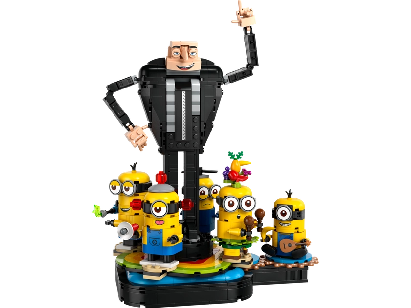 Brick-Built Gru and Minions 75582 | Despicable Me 4 | Buy online at the Official LEGO® Shop US 
