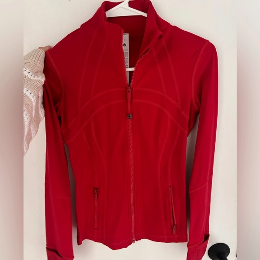 Red Lululemon Define Jacket Like New