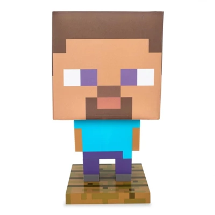 Ukonic Minecraft Steve Figural LED Desk Lamp Light | 13 Inches Tall