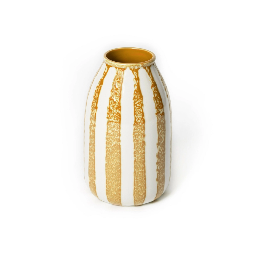 Vase Decoratif Design en Céramique Ambre Riviera 24cm | Maison Sarah Lavoine