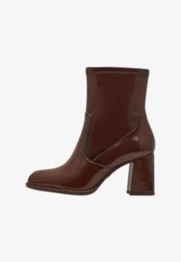 Tamaris Bottines - brown patent/marron - ZALANDO.FR