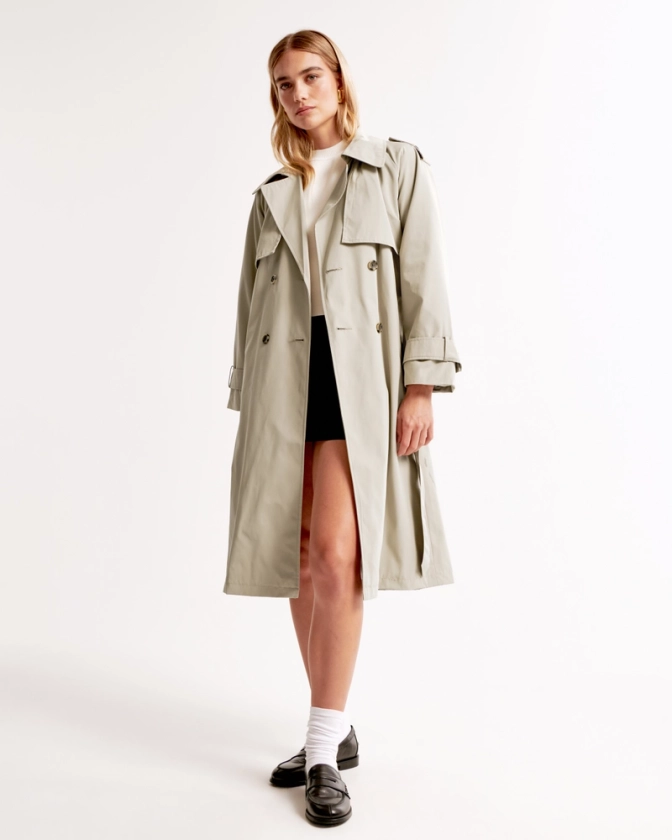 Femme Trench habillé | Femme Nouveautés | Abercrombie.com