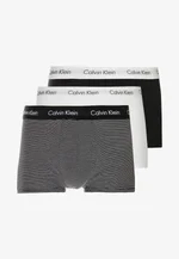Calvin Klein Underwear LOW RISE TRUNK 3 PACK - Shorty - black/white/noir - ZALANDO.FR