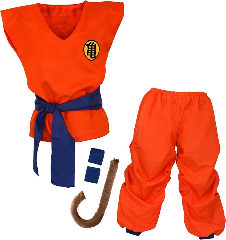 papapanda Enfant Déguisement pour Dragon B Son Goku San Vêtements Entraînement pour les enfants et les jeunes