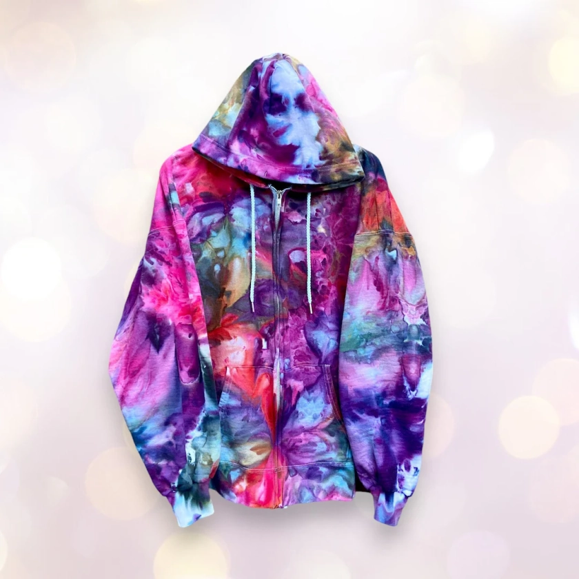 PAINTBOX Ice Dyed Sweatshirt, Dyed to Order Incline Tie Dye Hoodie