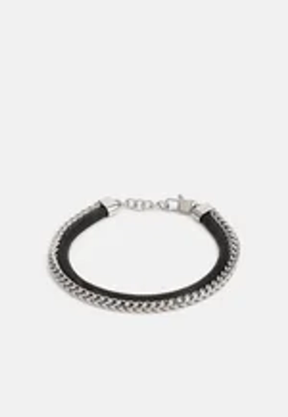 Lacoste UNISEX - Bracelet - silver-coloured/black/argenté - ZALANDO.FR
