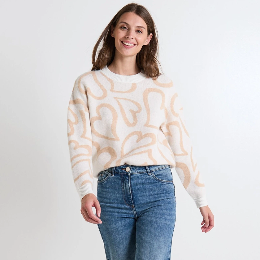 Pull col rond femme