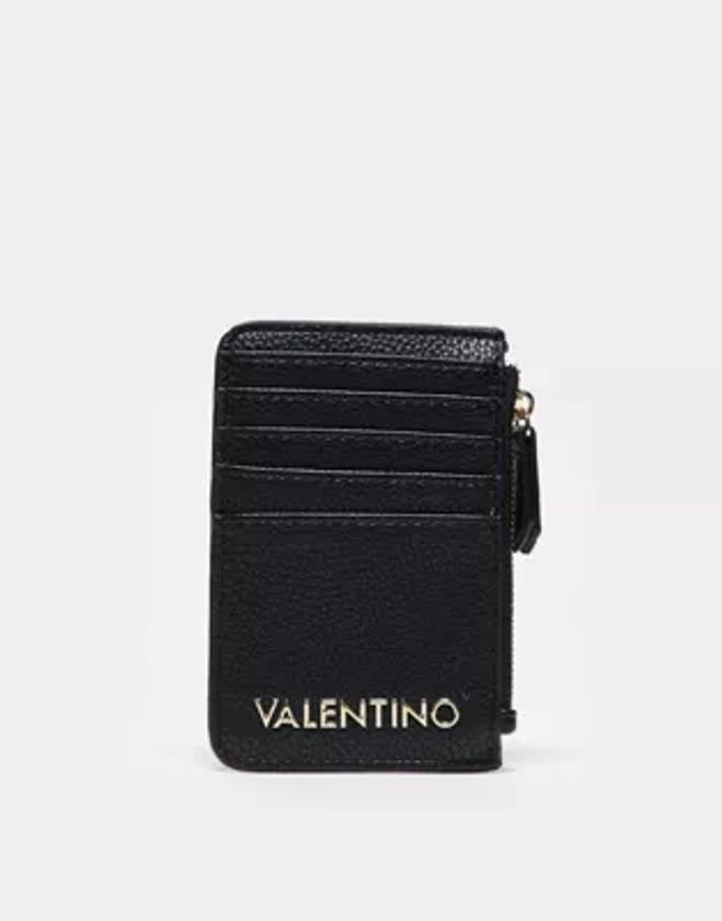 Valentino - Brixton - Porte-cartes avec compartiment zippé - Noir