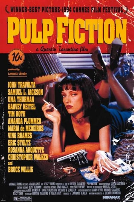 Pulp Fiction - Cover - Maxi Poster - 61cm x 91.5cm, Living Room
