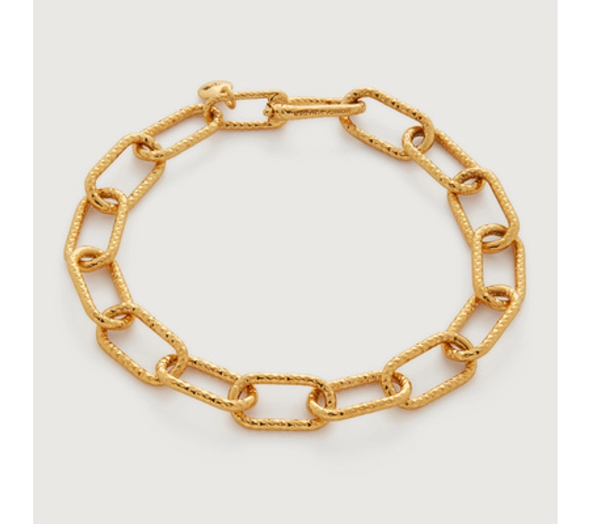 Alta Textured Chunky Chain Bracelet | Monica Vinader