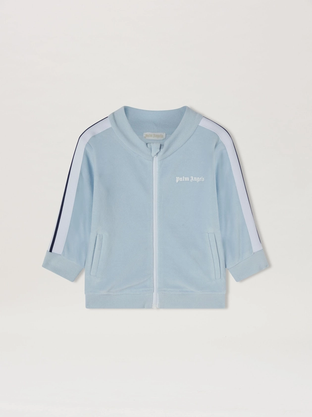 Logo Track Jacket in 4101 BABY BLUE WHITE - Palm Angels® Official