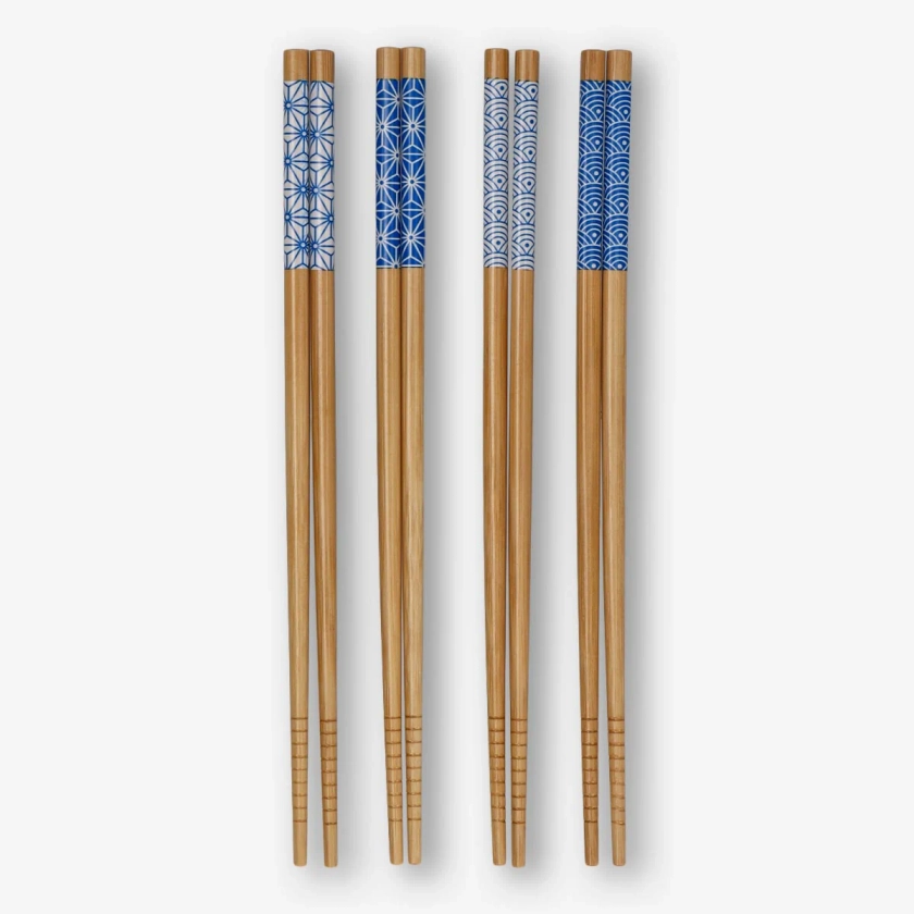 Bamboo Chopsticks - 4 Pairs | Elegant Dining Utensils