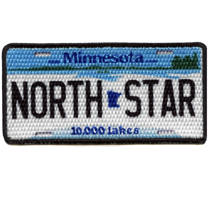 Minnesota Travel License Plate Patch North Star State